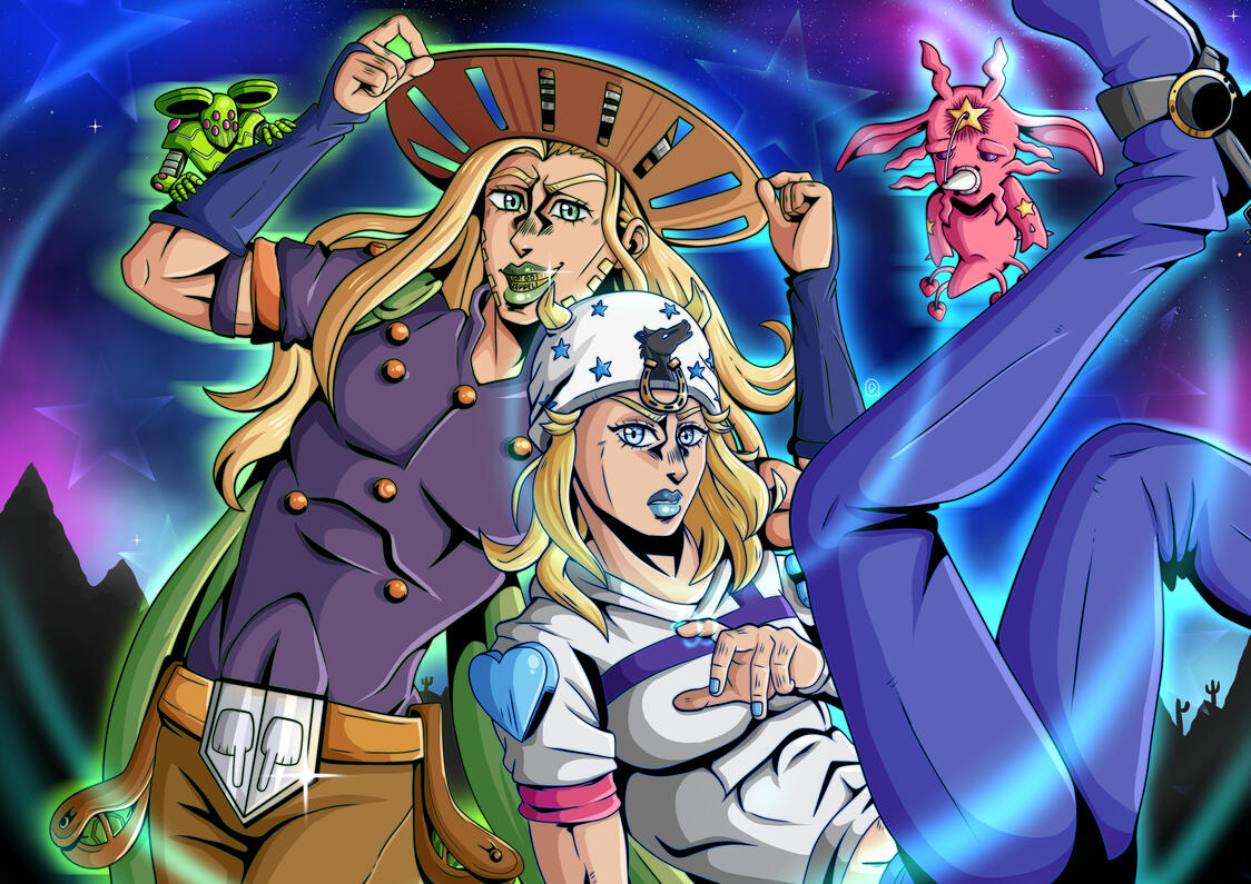 Johnny Joestar / Gyro Zeppeli - JJBA